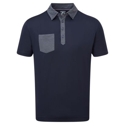 FJ polo tonal trim pocket navy