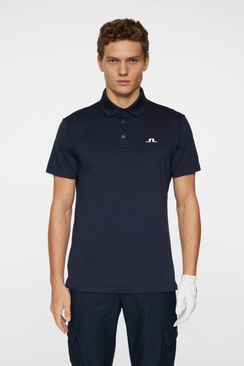 J.Lindeberg heren polo bridge navy