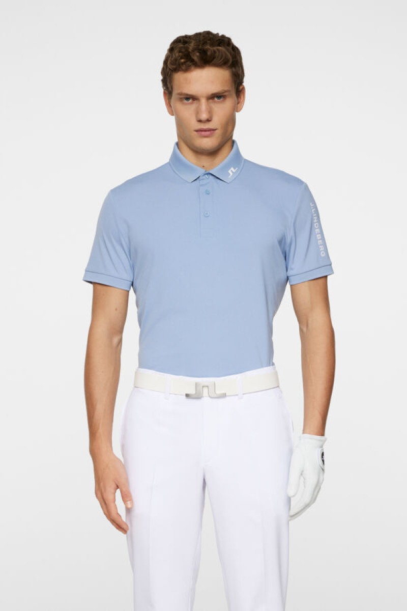 J.Lindeberg heren polo tour tech rain washed