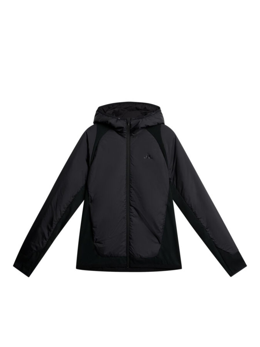 J.Lindeberg jacket shawn hybrid hooded black