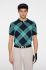 J.Lindeberg polo martin knit tartan teal M