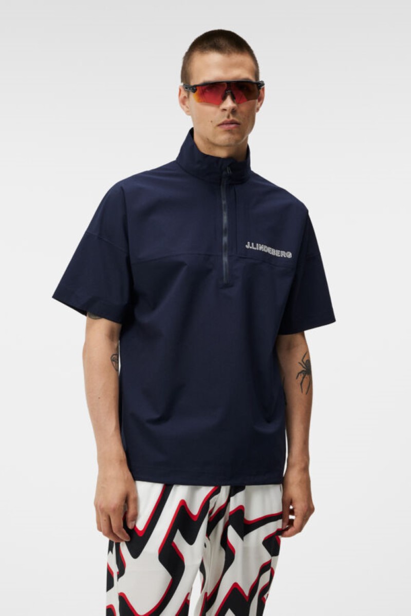 J.Lindeberg rain shirt bridge navy