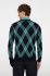 J.Lindeberg sweater billy v neck tartan teal M