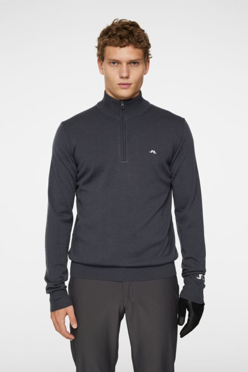 J.Lindeberg sweater kian zipped asphalt