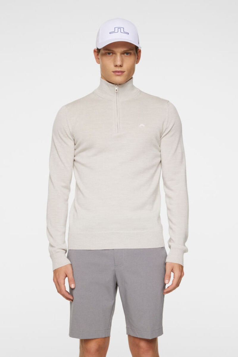 J.Lindeberg sweater kian zipped moonbeam