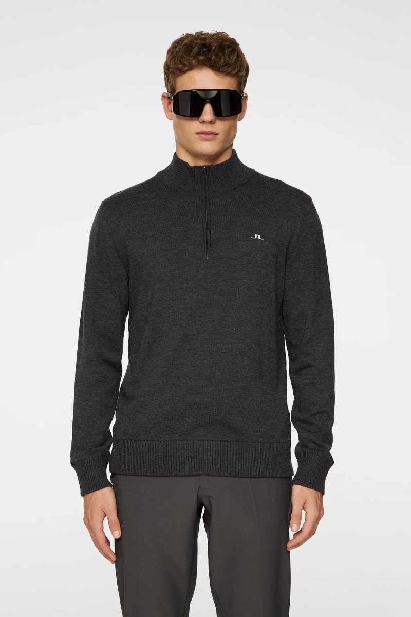 J.Lindeberg sweater windbreaker jeffrey dark grey