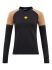 J.Lindeberg top sianna long sleeve black M