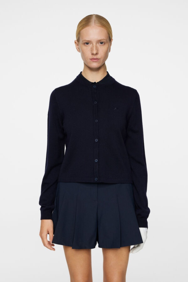 J.Lindeberg W cardigan thalia knitted navy