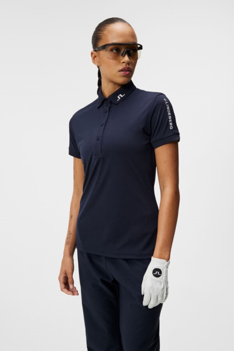 J.Lindeberg dames polo tour tech navy