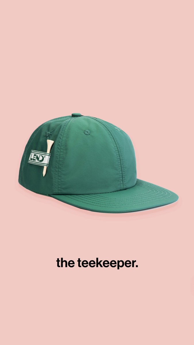 Lendgolf cap tee keeper green