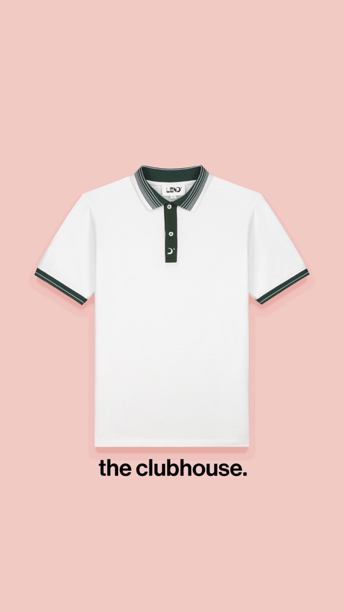 Lendgolf polo the clubhouse white