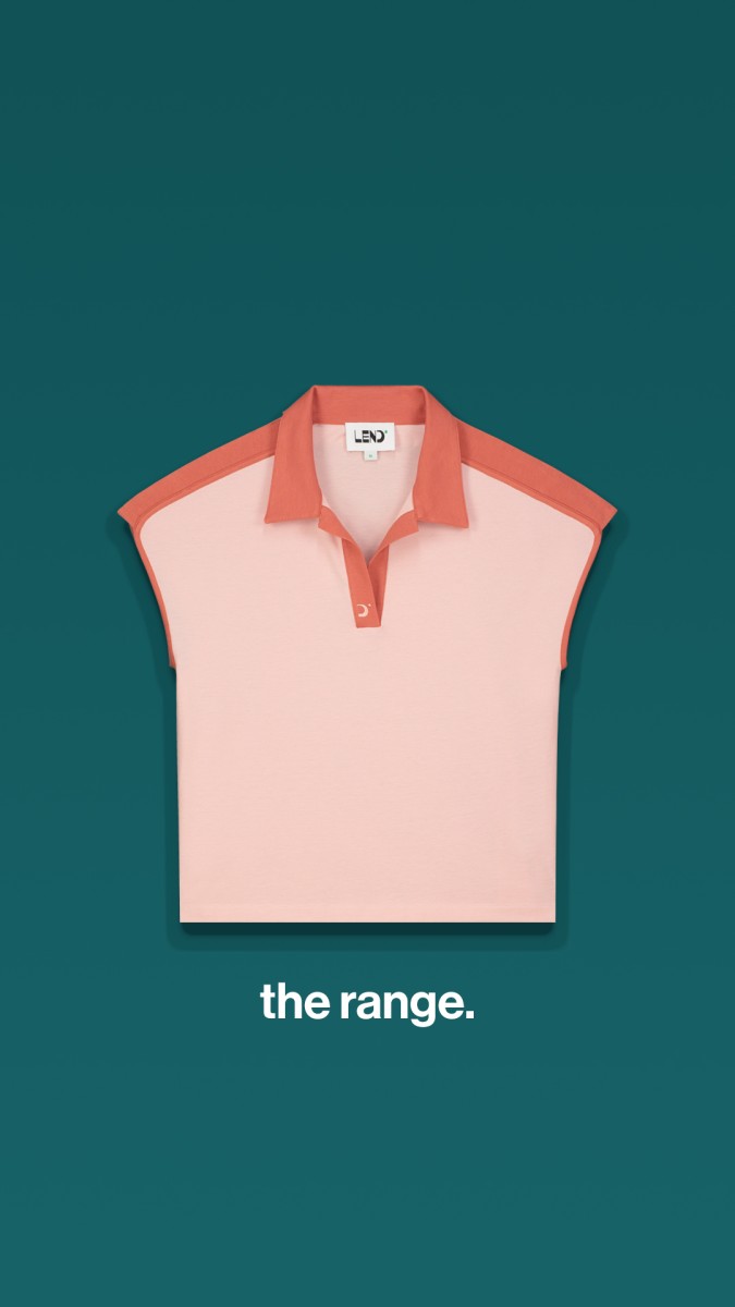 Lendgolf W polo pique zm range apricot