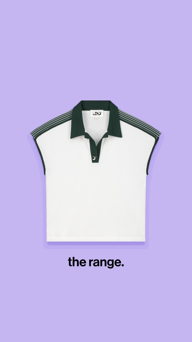 Lendgolf W polo pique zm range white