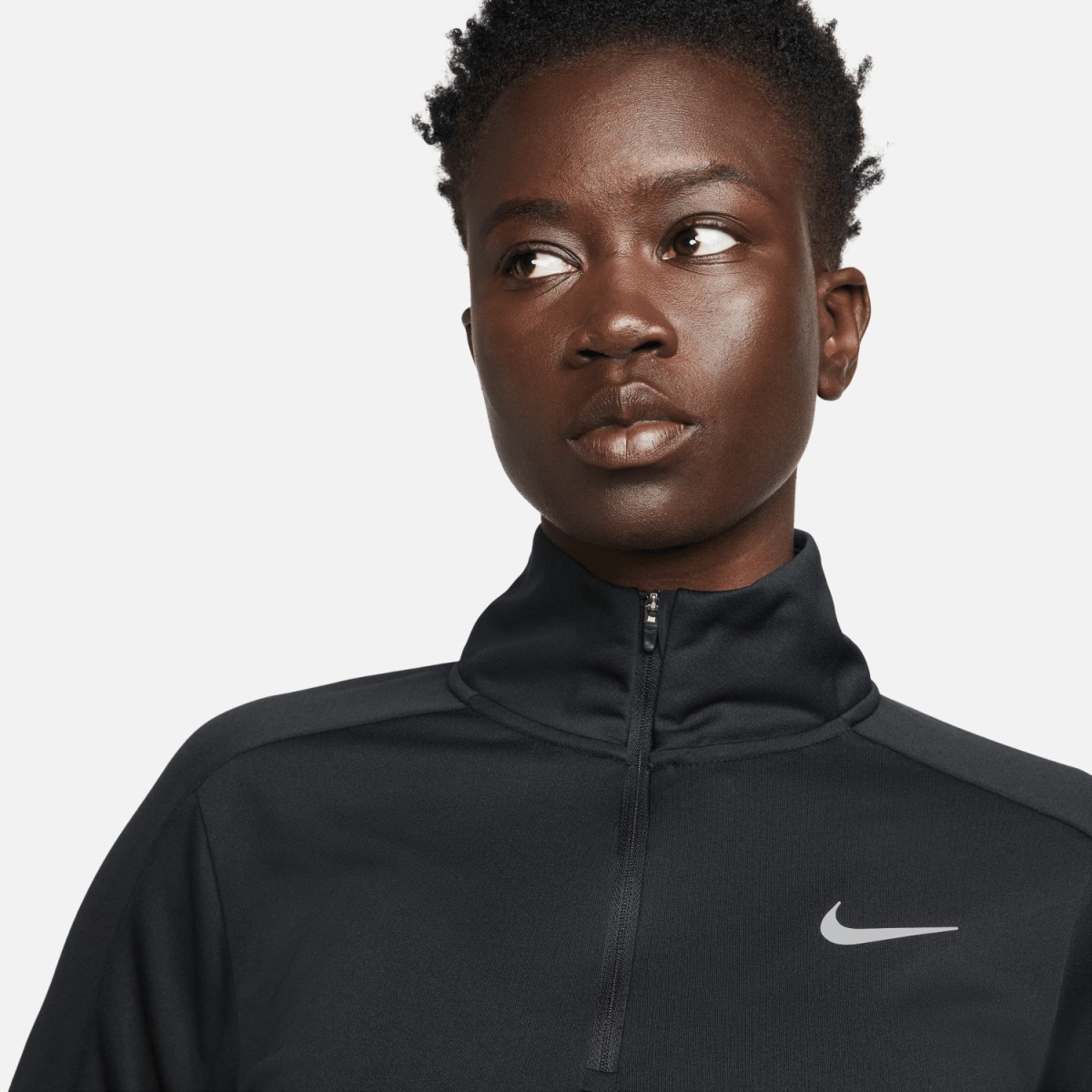 Nike W sweater pacer df half zip black