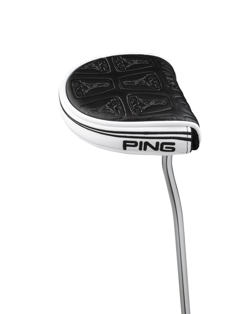 Ping headcover putter mallet white black